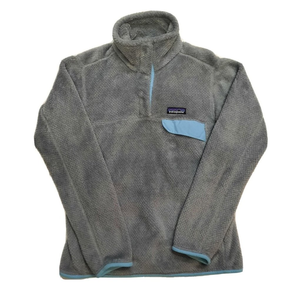 Patagonia Women’s Small Re-Tool Snap Pullover Sweatshirt Polartec Fleece Grey